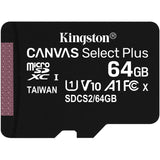 Kingston Canvas Select Plus microSDXC card with Adapter 32/64/128/256GB | Free Shipping