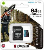 Kingston microSDXC Canvas Go! Plus 64GB | Free Shipping