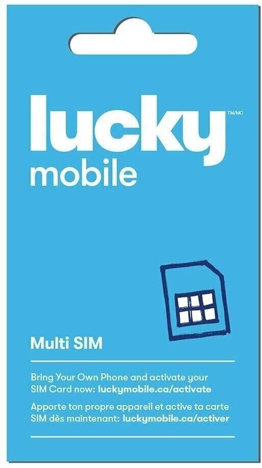 Prepaid Lucky Mobile 4G LTE Multi Sim Card - Help you to activate Lucky Mobile 4G Cellphone Plan