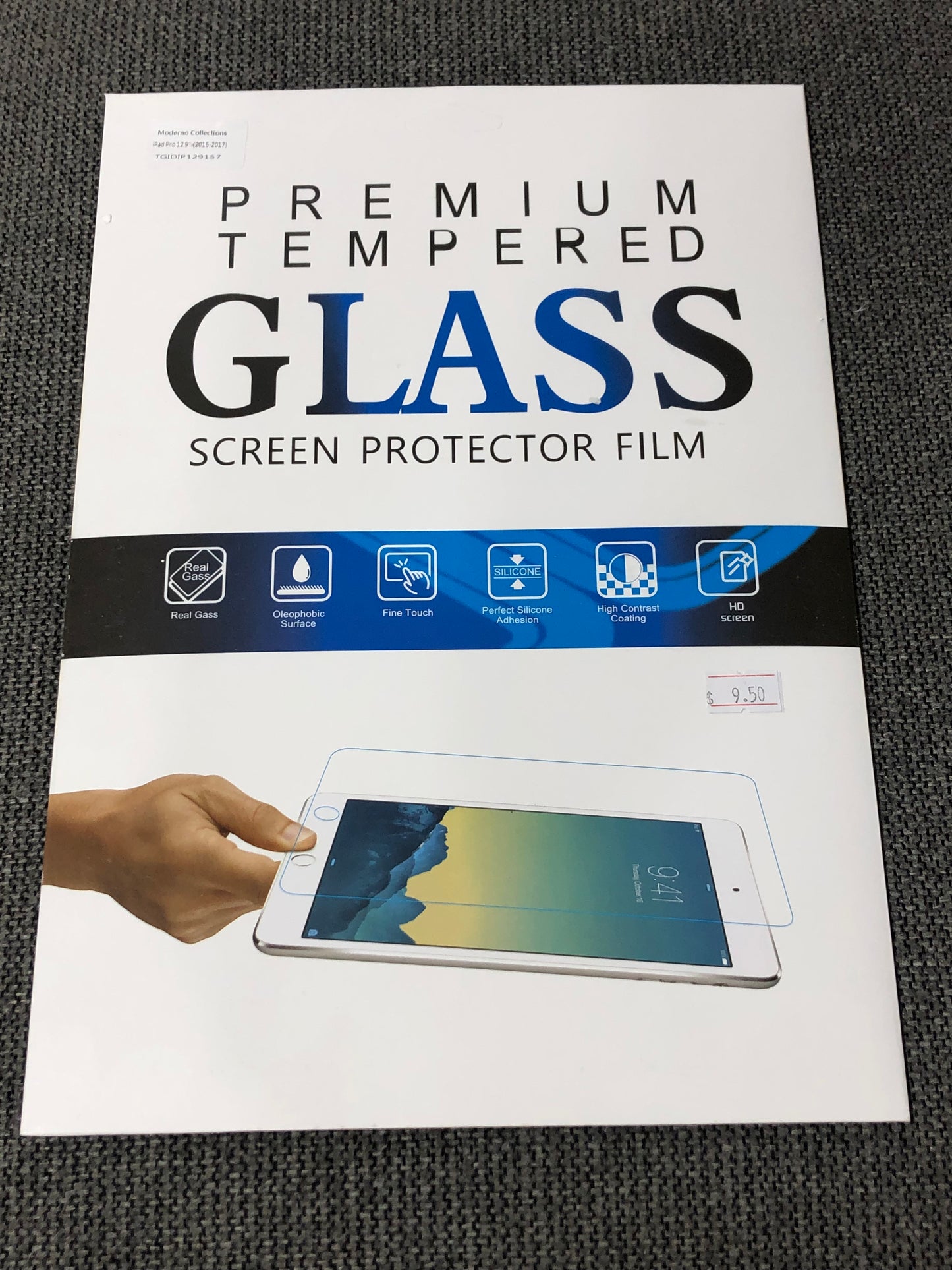 Tempered Glass Screen Protector for iPad 7/8/9 & iPad 2018-2021 (10.2/11/12.9 inch) – 9H Hardness, Ultra-Thin, HD Clarity