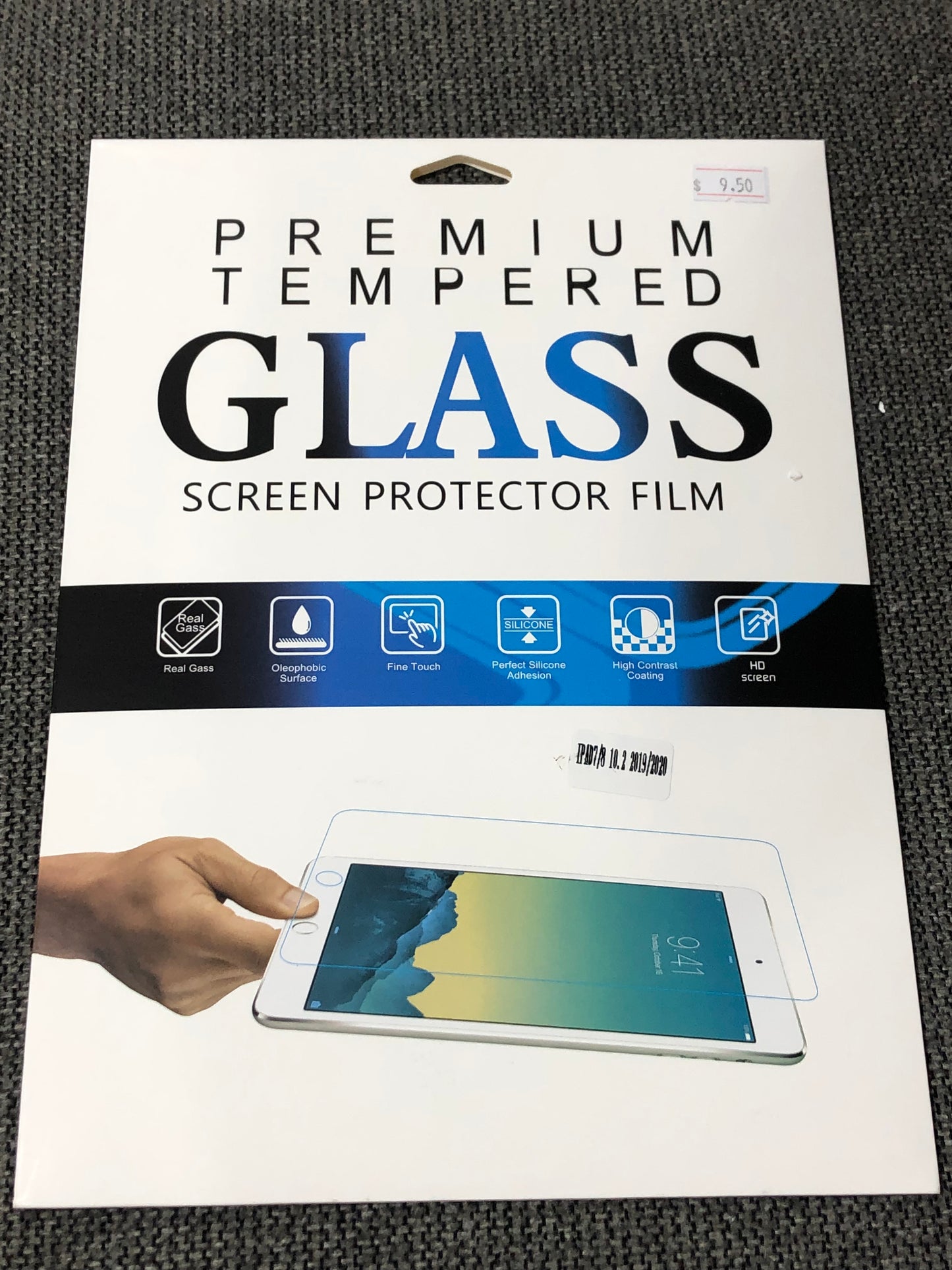 Tempered Glass Screen Protector for iPad 7/8/9 & iPad 2018-2021 (10.2/11/12.9 inch) – 9H Hardness, Ultra-Thin, HD Clarity