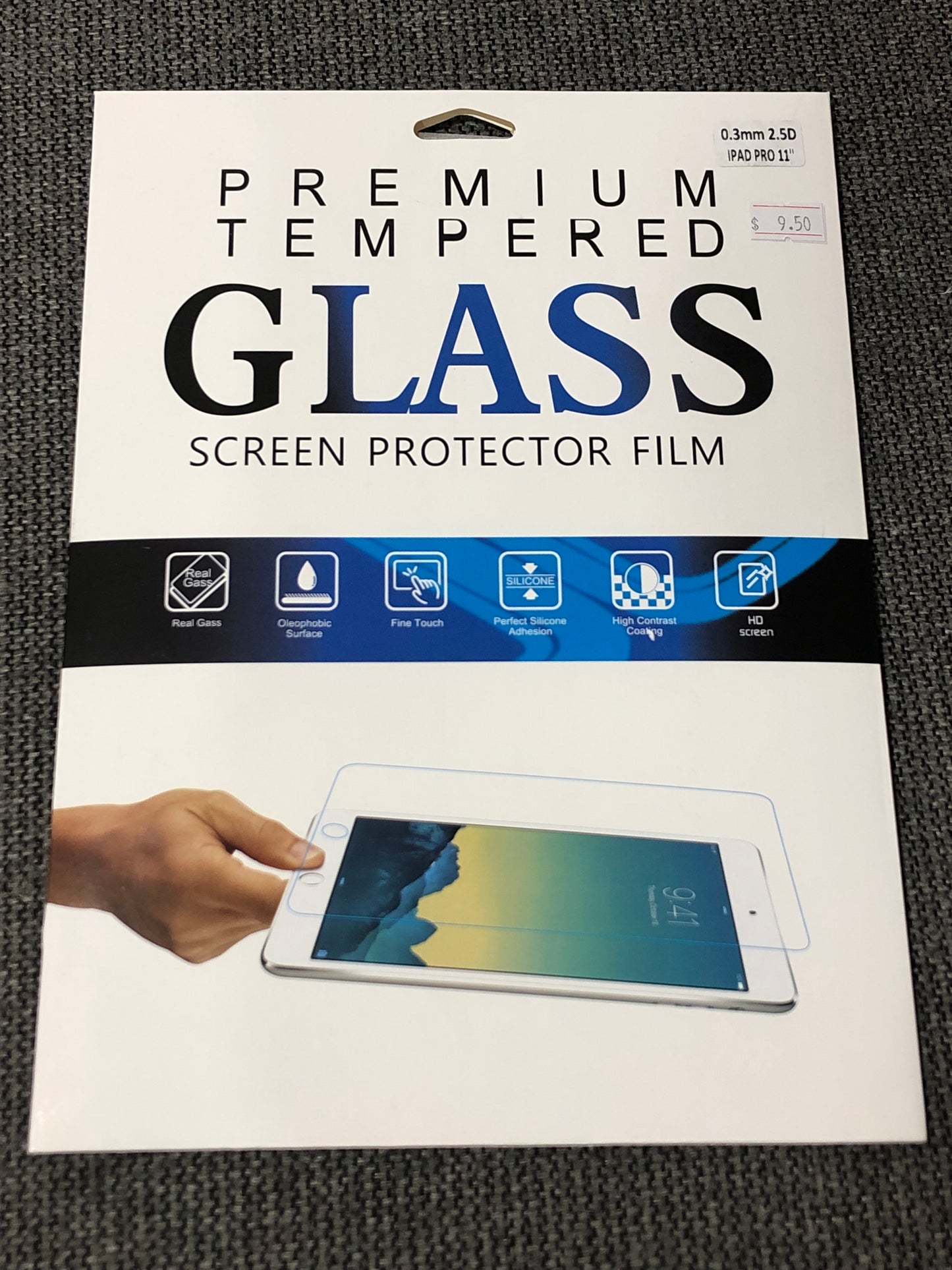 Tempered Glass Screen Protector for iPad 7/8/9 & iPad 2018-2021 (10.2/11/12.9 inch) – 9H Hardness, Ultra-Thin, HD Clarity