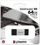 Kingston DataTraveler 80 64GB/128GB USB Type-C Flash Drive