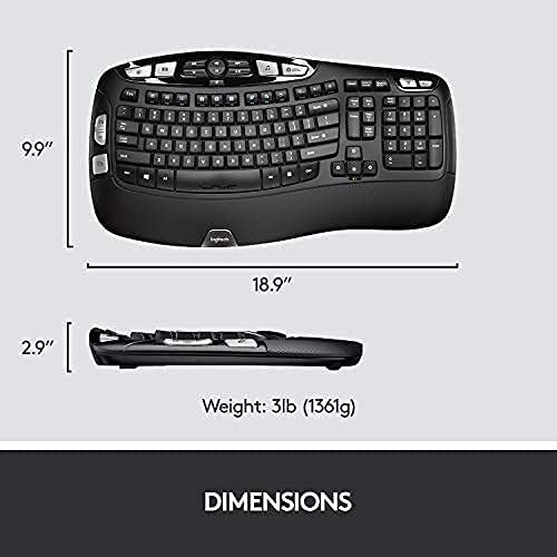Logitech MK570 Wireless Wave Ergonomic Keyboard and Mouse Combo