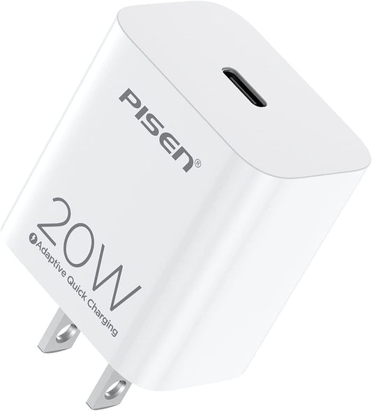 PISEN Wall Charger 20W Fast USB C Charger