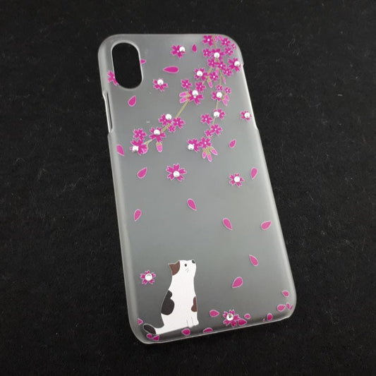 iPhone X/Xs Design Case - Flower and Cat
