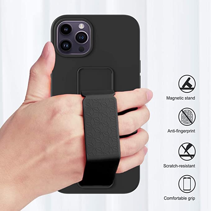iPhone 14 Pro Max Case with Finger Strap, StilGut
